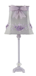 Lavender Floral Bouquet Medium Table Lamp 8632-3179