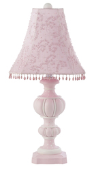 Pink Starburst Shade on Urn Table Lamp 8759-4066