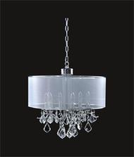6 Light Crystal Chandelier With Satin Shade KL-41052-1818-S
