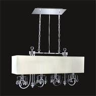 4 Light Crystal Chandelier With White Shade KL-41052-3610
